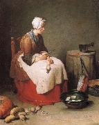 Jean Baptiste Simeon Chardin The Rubenputzerin oil painting picture wholesale